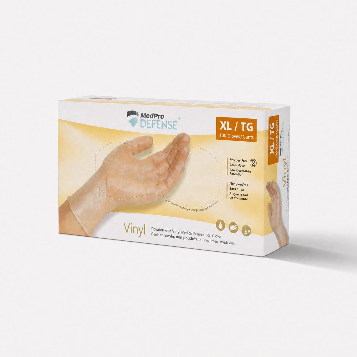 MedPro Defense Vinyl Medical Exam Gloves