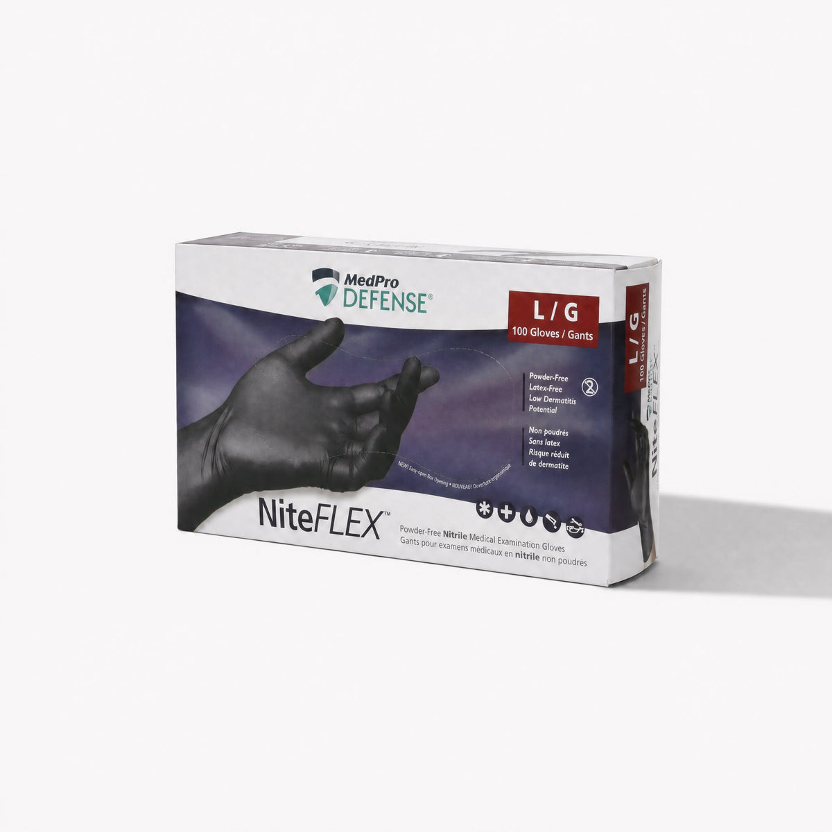MedPro Defense NiteFlex Black Nitrile Gloves