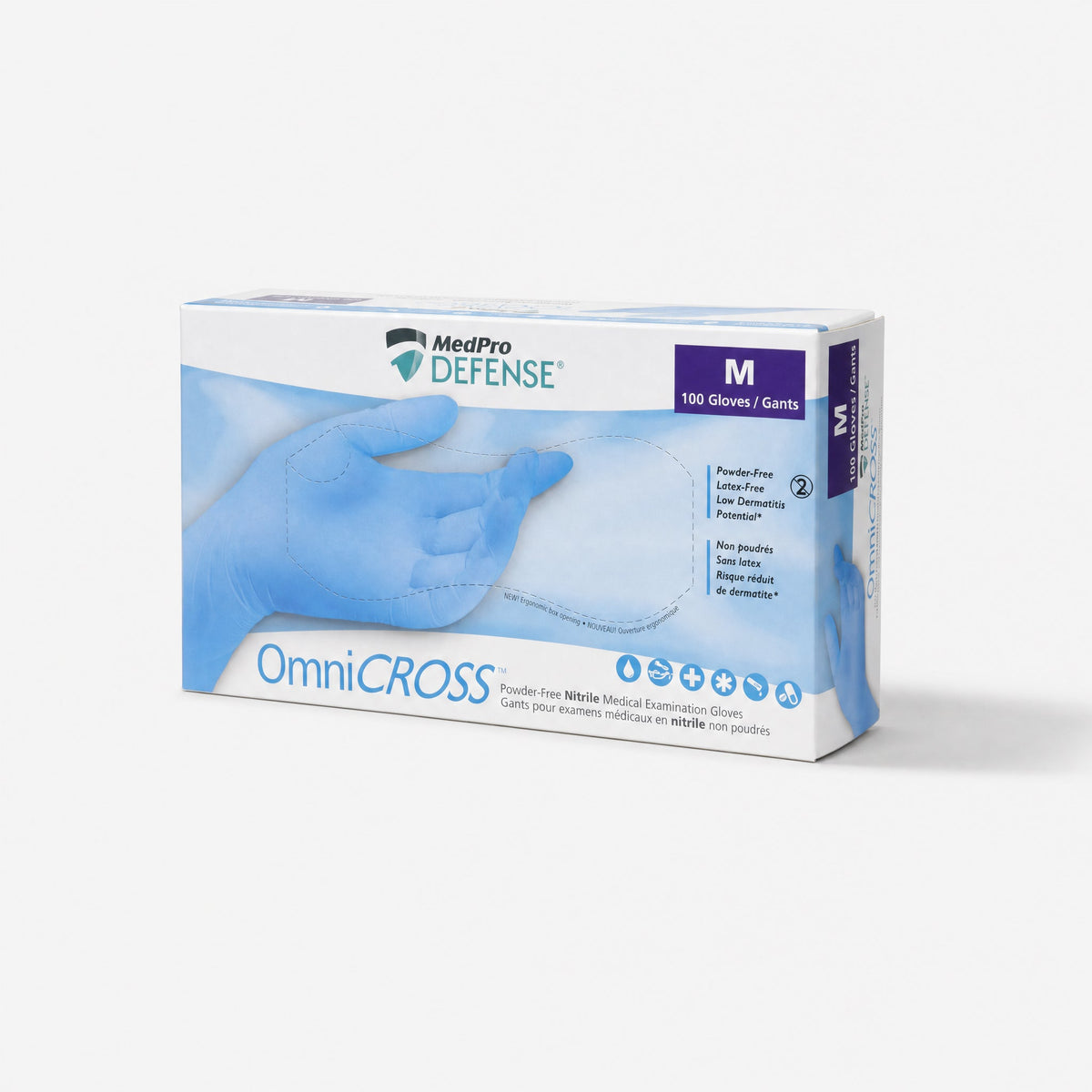 MedPro Defense OmniCross Nitrile Medical Exam Gloves