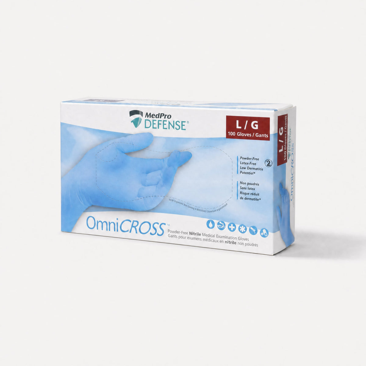 MedPro Defense OmniCross Nitrile Medical Exam Gloves