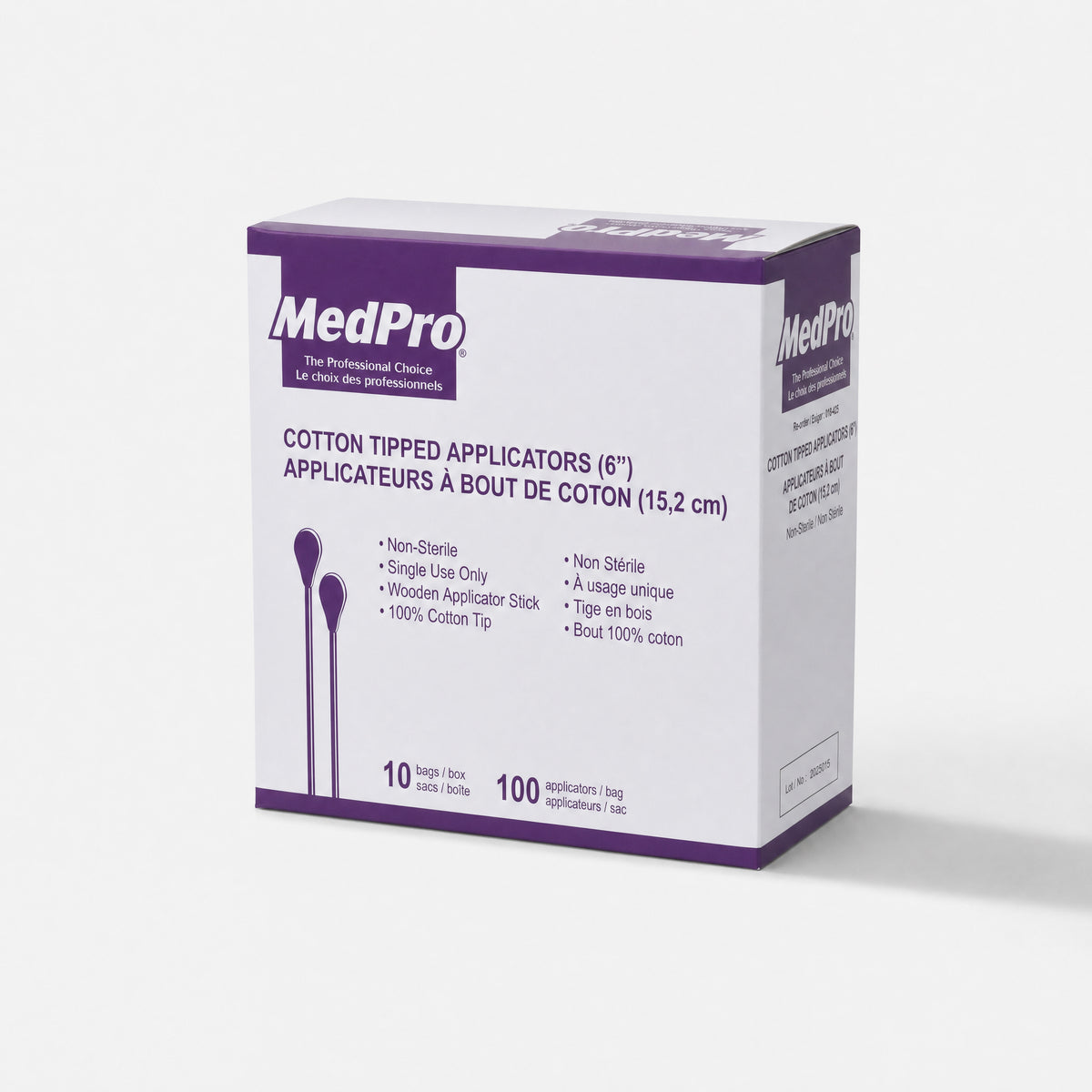 MedPro Wood Cotton Tip Applicators 6 Inch