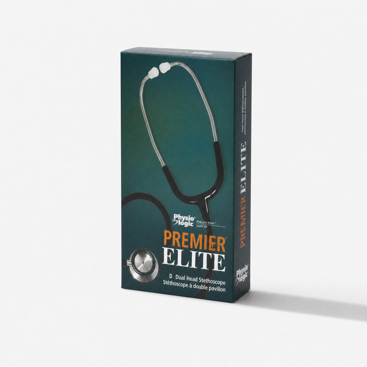 Physio Logic Premier Elite Stethoscope — Adult, Pediatric, Black