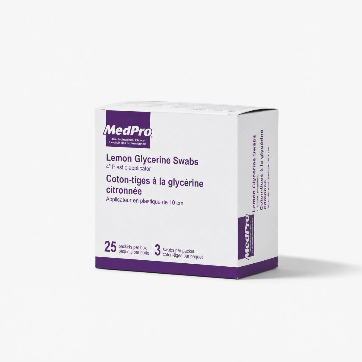 MedPro Lemon Glycerine Swabs — Plastic — Glycerine Swab, Lemon