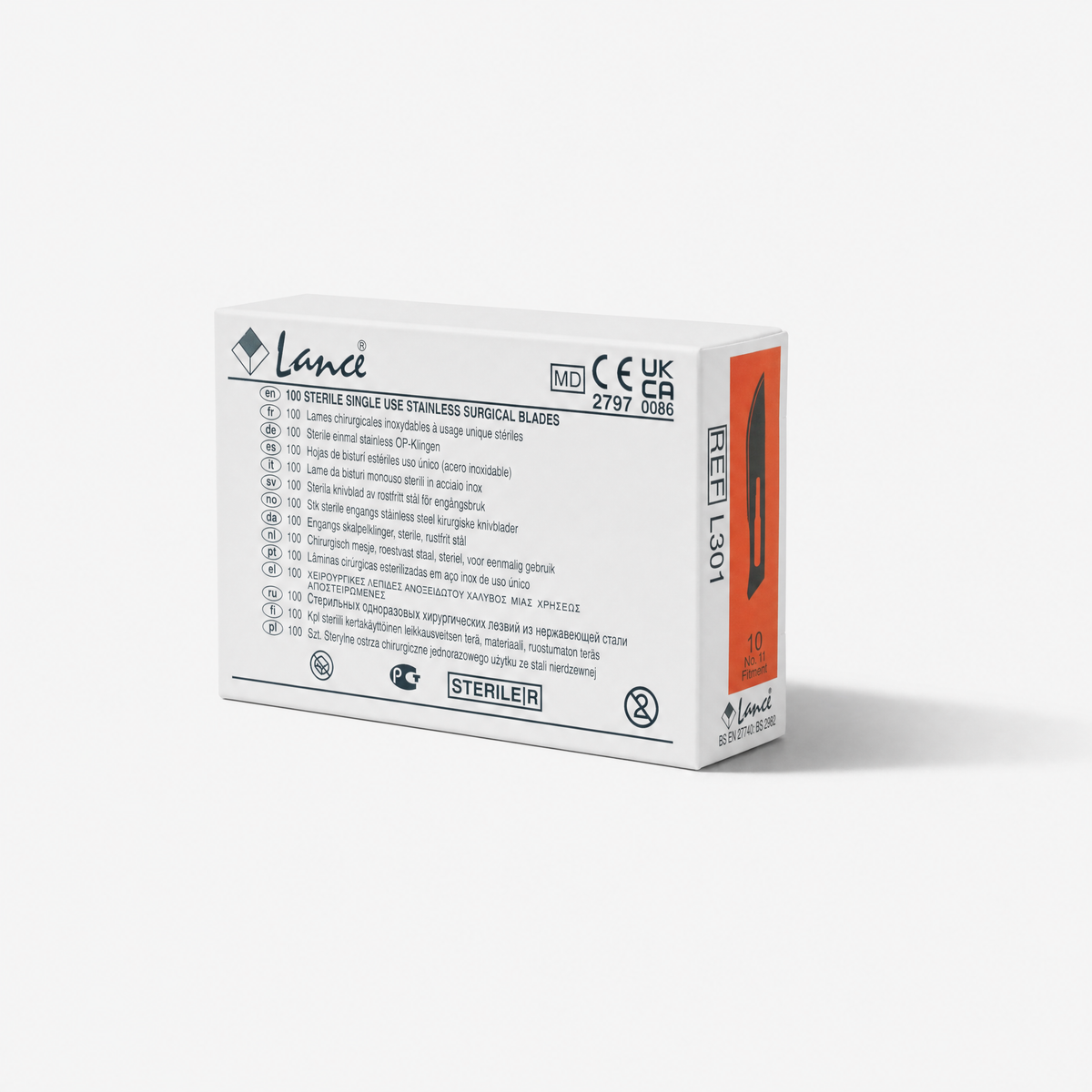 Lames de scalpel en acier inoxydable Lance