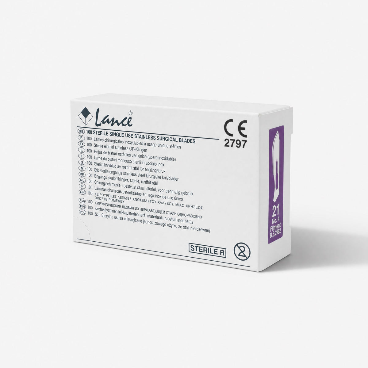 Lames de scalpel en acier inoxydable Lance