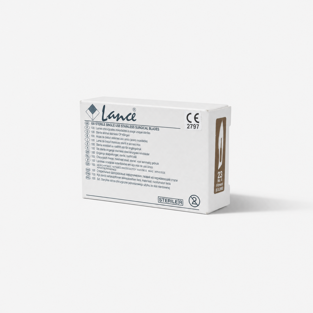Lames de scalpel en acier inoxydable Lance