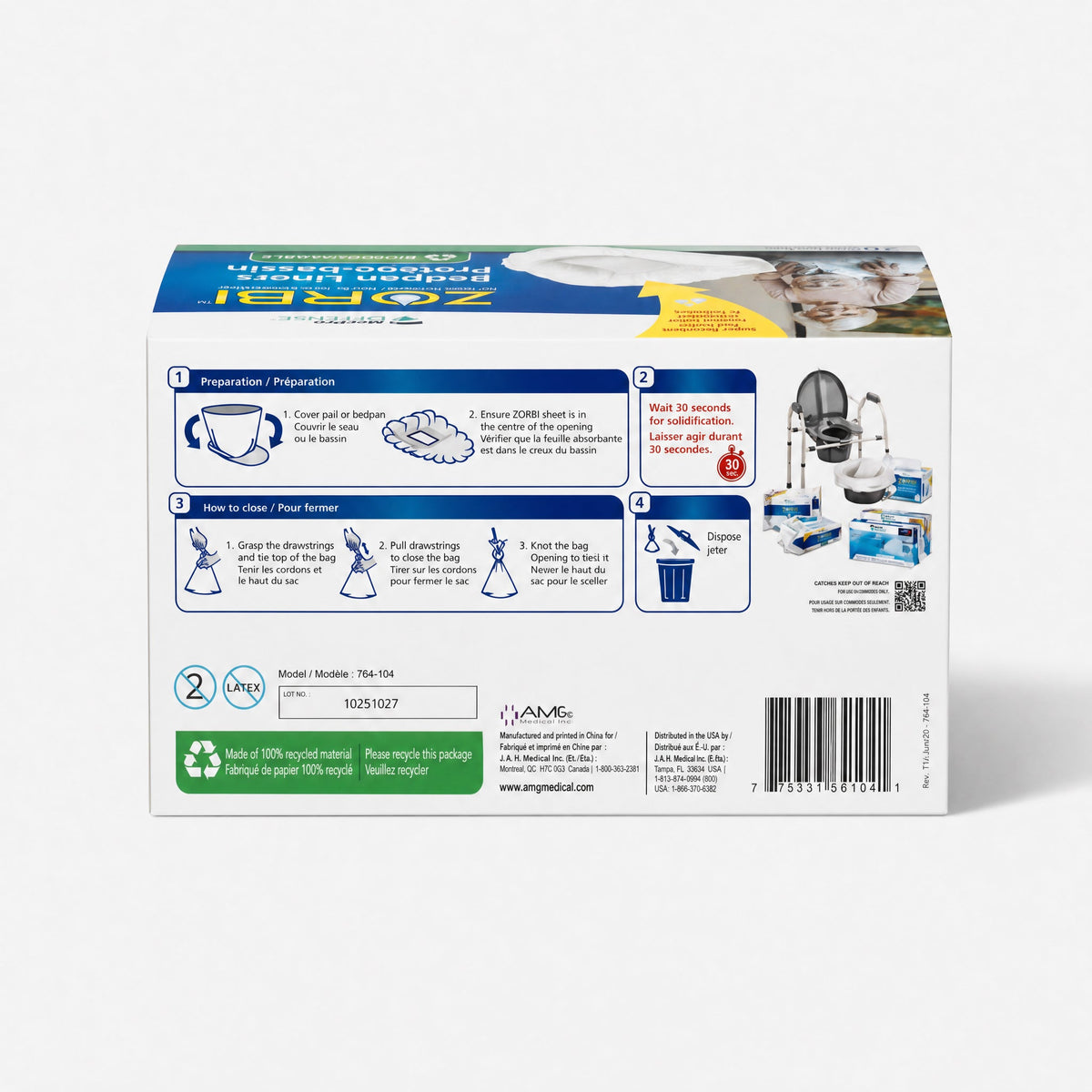 Zorbi Bedpan Liners