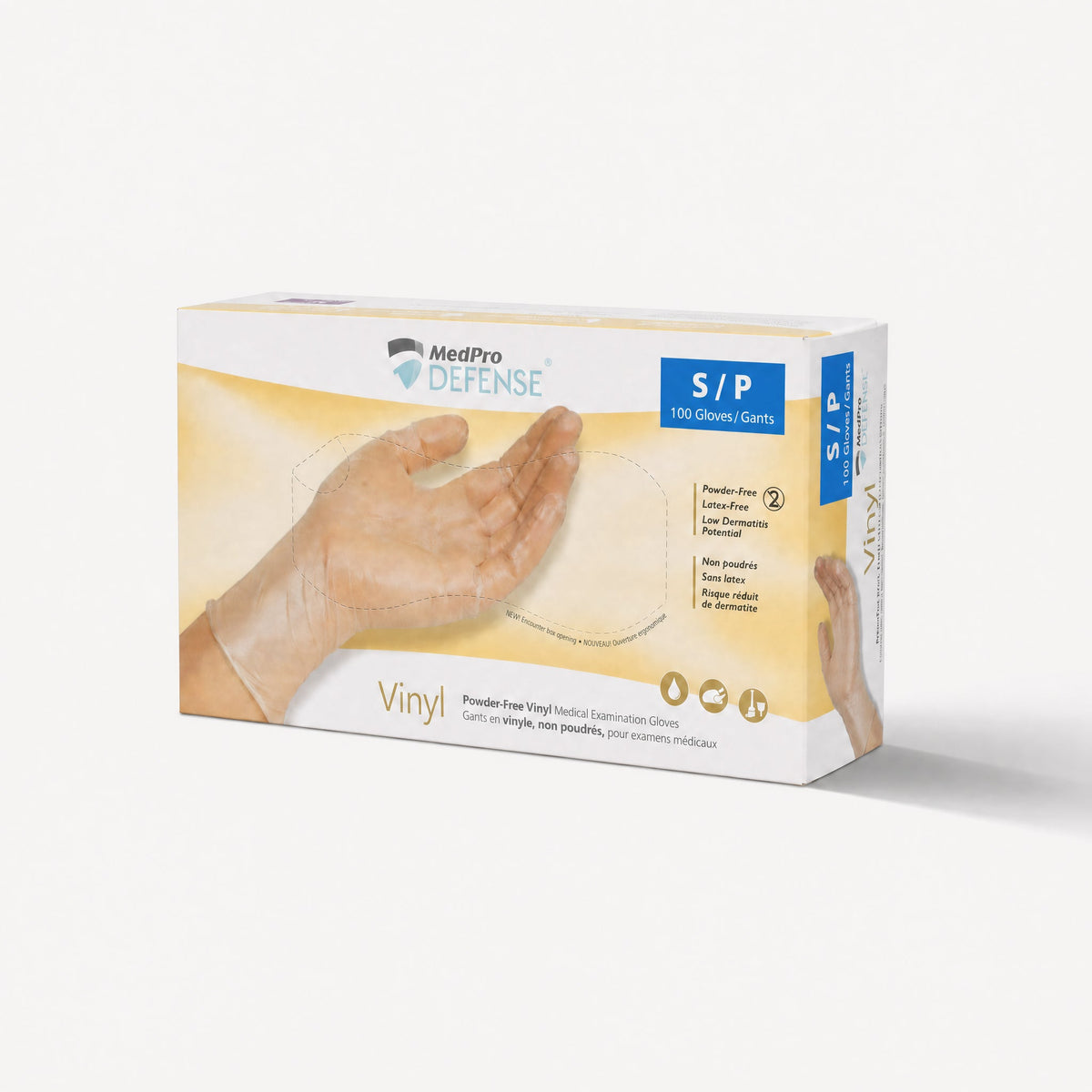 MedPro Defense Vinyl Medical Exam Gloves