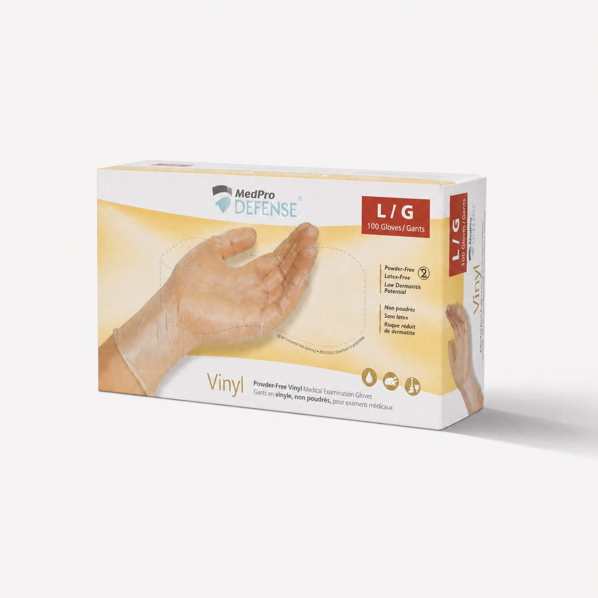 MedPro Defense Vinyl Medical Exam Gloves