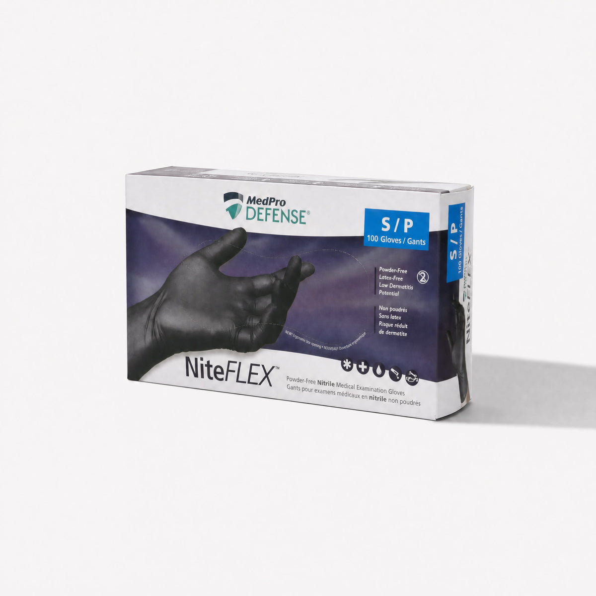 MedPro Defense NiteFlex Black Nitrile Gloves