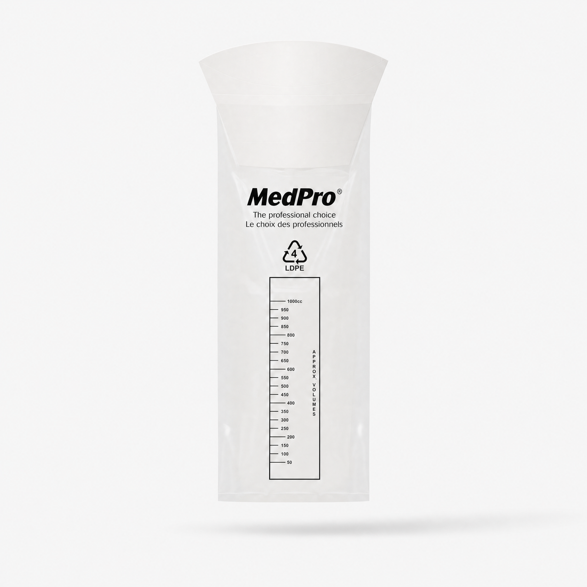 MedPro Vomit Bag — Single Use, Transparent, 1 L
