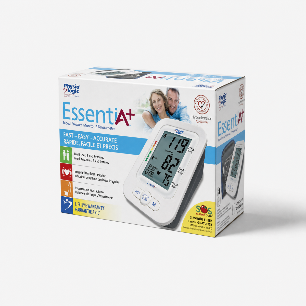 Physio Logic EssentiA+ Blood Pressure Monitor