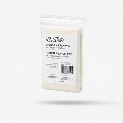 Bandage triangulaire MedPro — 100 % coton, 40 po x 40 po, 56 po