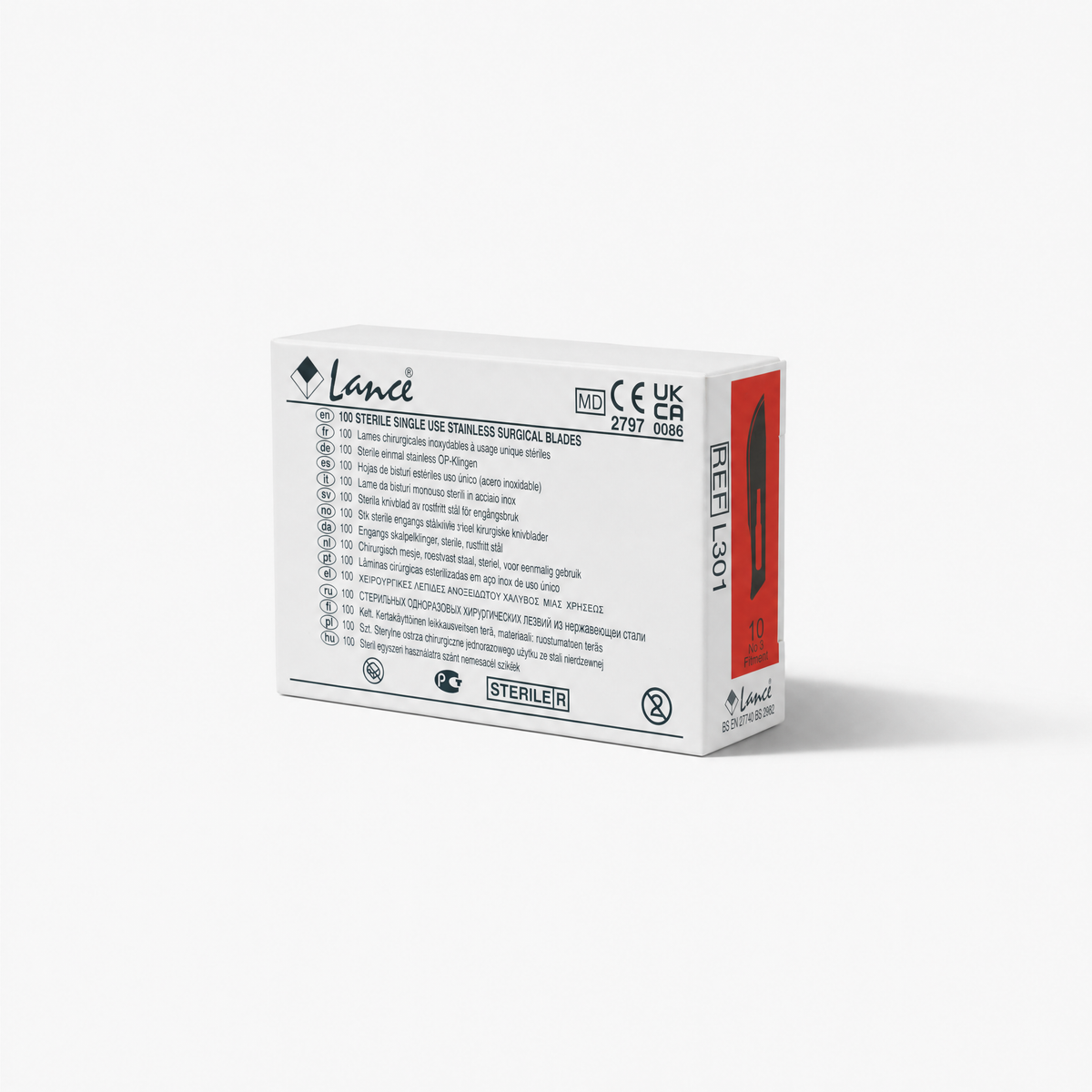 Lames de scalpel en acier inoxydable Lance