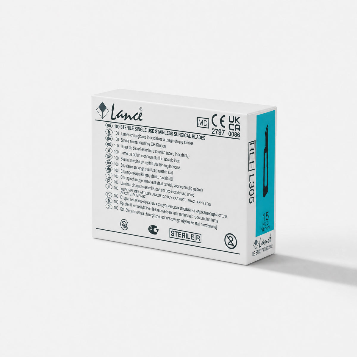 Lames de scalpel en acier inoxydable Lance