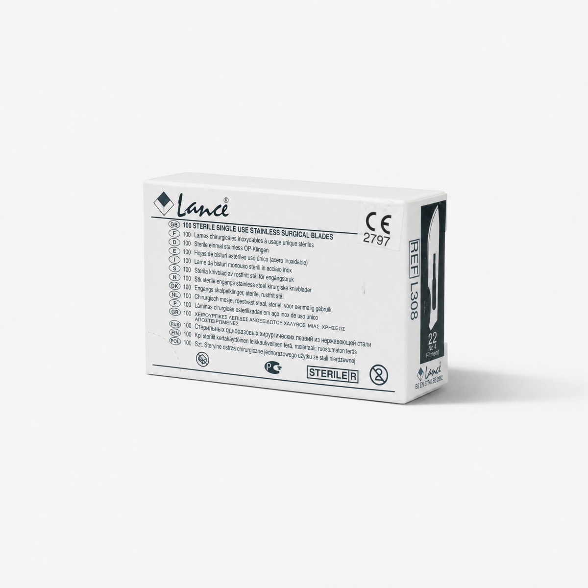 Lames de scalpel en acier inoxydable Lance