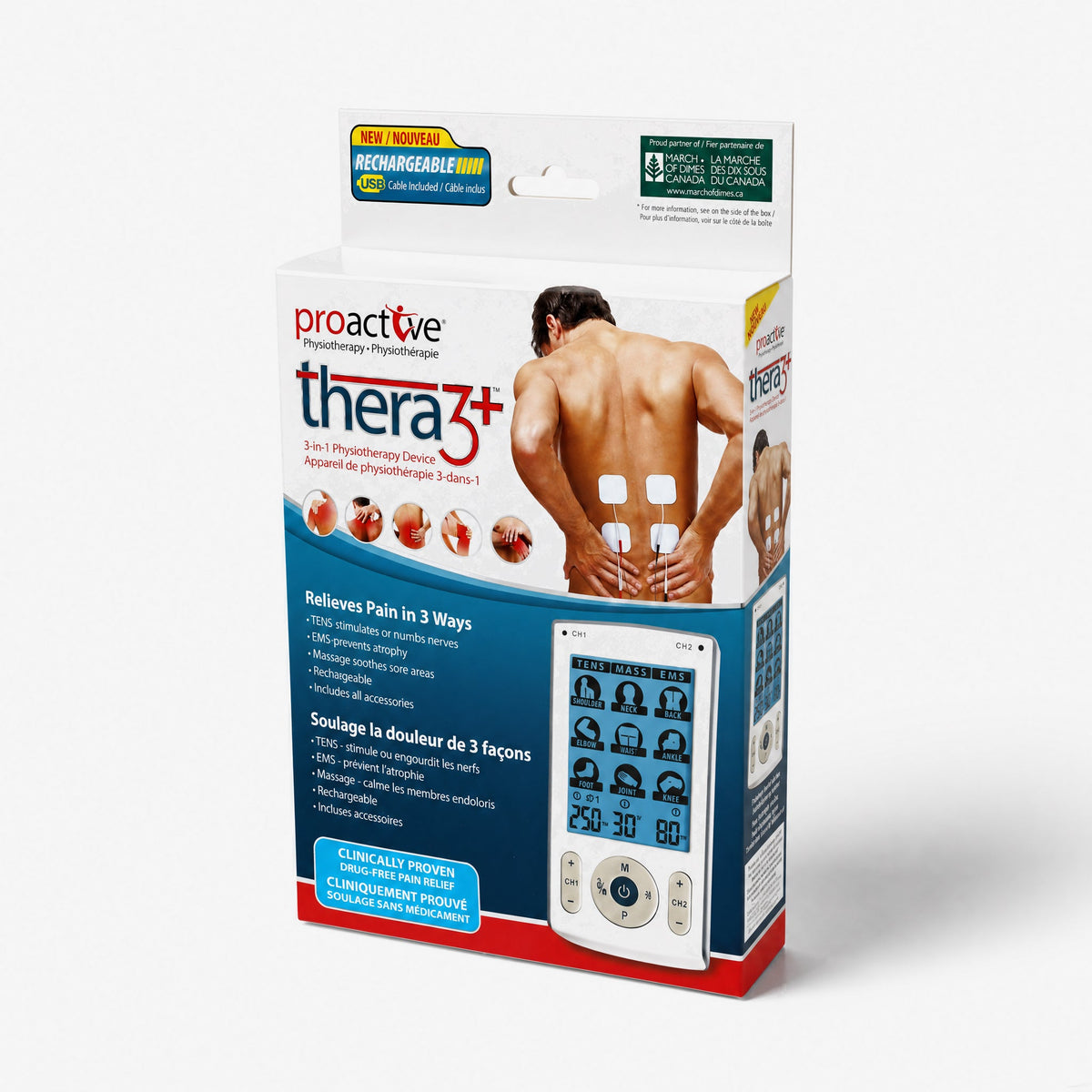 Thera3+ 3 in 1 TENS, EMS, Massage
