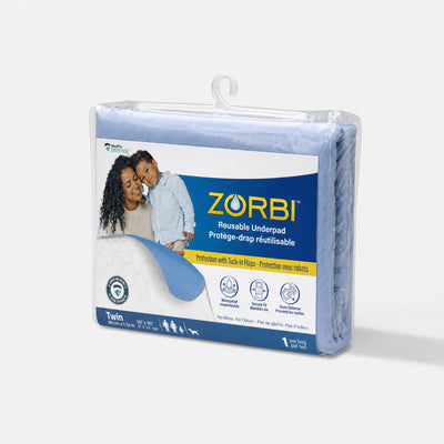 Zorbi Reusable Underpad with Tuck-In Flaps