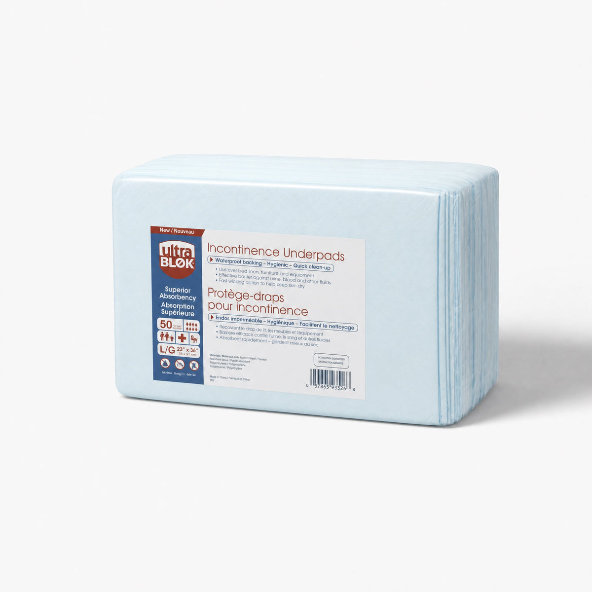 UltraBlok Disposable Underpads, High Absorbency