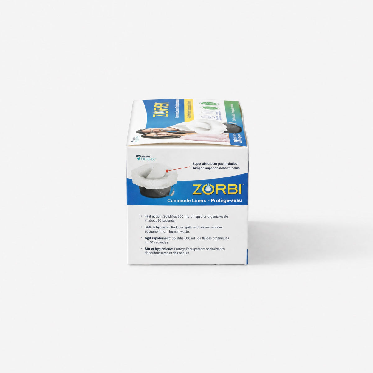 Zorbi 100% PCR, Biodegradable Commode Pail Bags