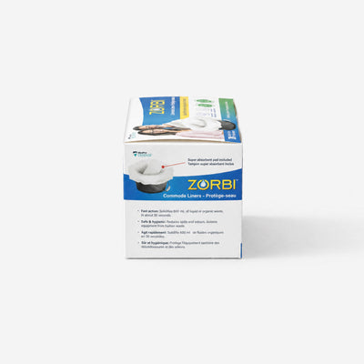 Zorbi 100% PCR, Biodegradable Commode Pail Bags