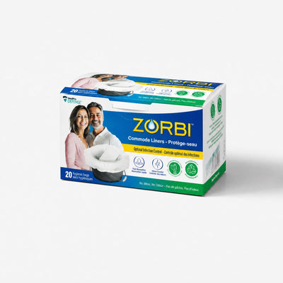 Zorbi 100% PCR, Biodegradable Commode Pail Bags