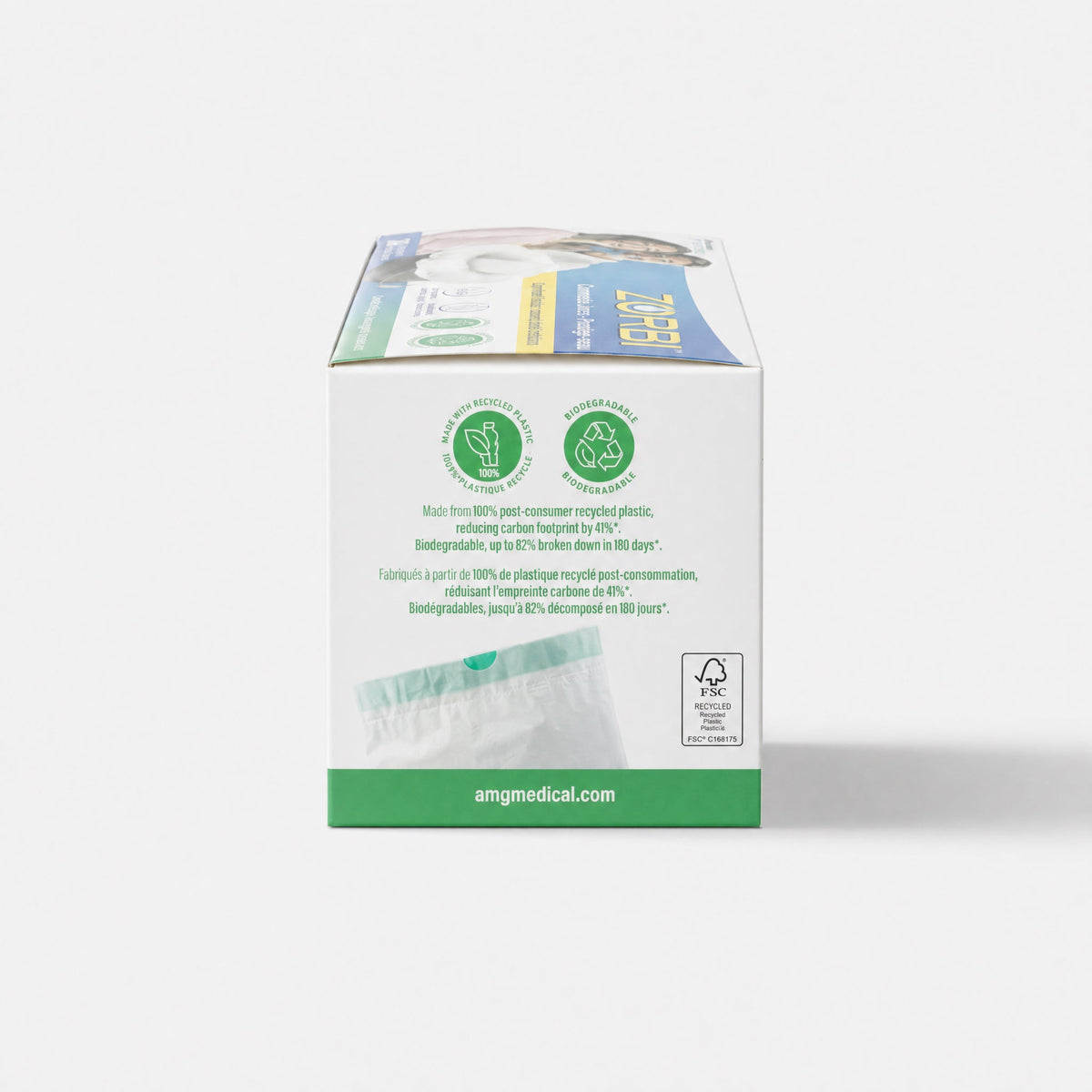 Zorbi 100% PCR, Biodegradable Commode Pail Bags