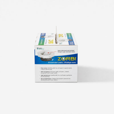 Zorbi Commode Liners: 100% PCR